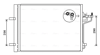 Condenseur, climatisation AVA Clever Choice FD5488D