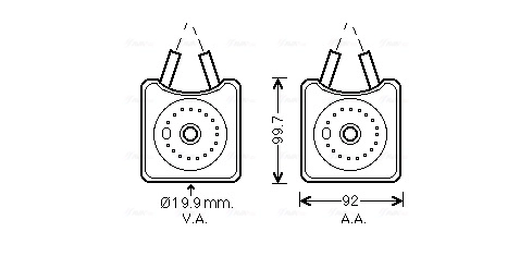 AVA COOLING VN3215 — Радіатор масляний VARIOUS AUDI/VW/SKODA (AVA)