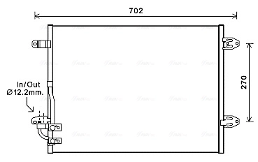 Condenseur, climatisation AVA Clever Choice VNA5323
