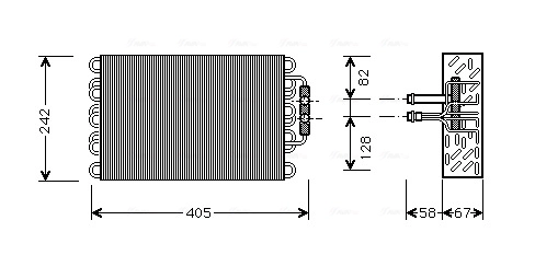 Évaporateur climatisation AVA Clever Choice MSV008