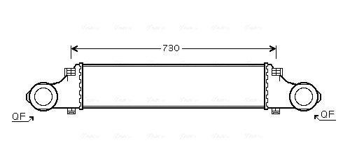 Intercooler, échangeur AVA Clever Choice MSA4354