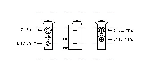 Détendeur, climatisation AVA Clever Choice MS1599