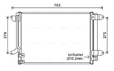 Condenseur, climatisation AVA Clever Choice VN5330D