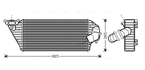 Intercooler, échangeur AVA Clever Choice RT4298