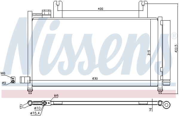 Condenseur, climatisation AVA Clever Choice FT5490D