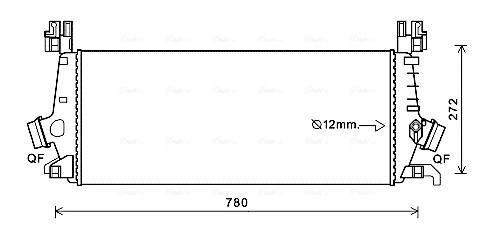Intercooler, échangeur AVA Clever Choice OLA4648