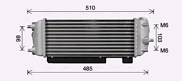 Intercooler, échangeur AVA Clever Choice HY4485
