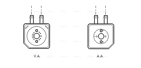 AVA COOLING VN3086 — Радіатор масляний AUDI; SEAT; VW (Ava)