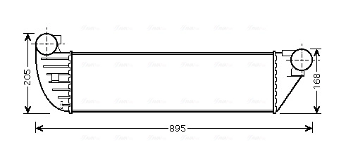 Intercooler, échangeur AVA Clever Choice RTA4397