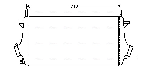 Intercooler, échangeur AVA Clever Choice OLA4476
