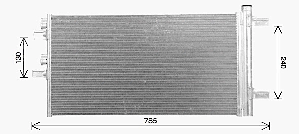 Condenseur, climatisation AVA Clever Choice BW5606D