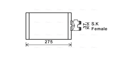 Radiateur d'huile de boîte automatique AVA Clever Choice MS3535