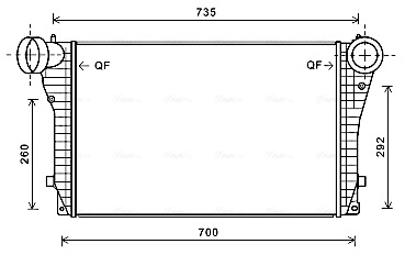 Intercooler, échangeur AVA Clever Choice VN4319