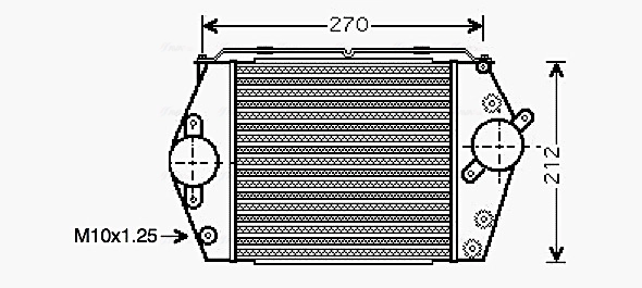 Intercooler, échangeur AVA Clever Choice MZ4188