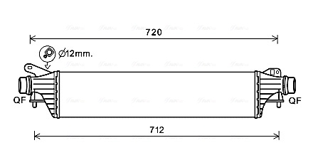 Intercooler, échangeur AVA Clever Choice OL4662