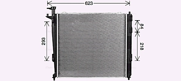 AVA COOLING KA2304 — Радіатор охолодження двигуна Kia Sorento 09- (вир-во AVA)