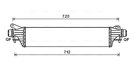 Intercooler, échangeur AVA Clever Choice OL4661