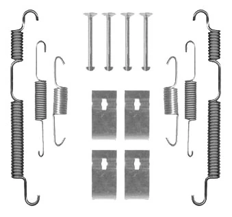 Spring, brake shoes