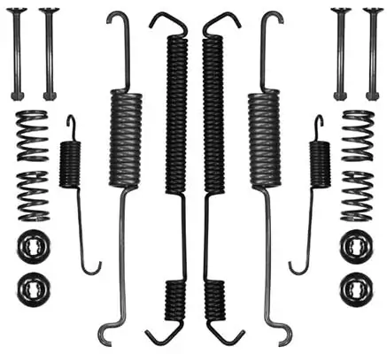 Spring, brake shoes