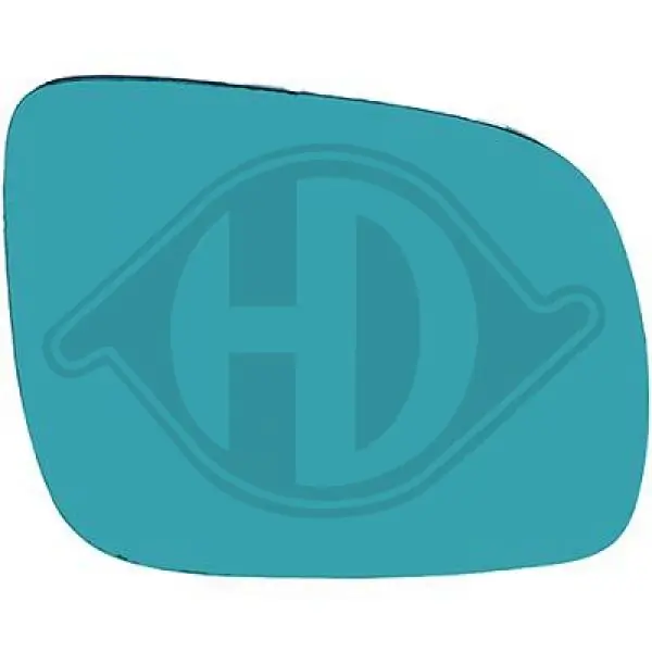 Verre de rétroviseur, rétroviseur extérieur DIEDERICHS 2213226