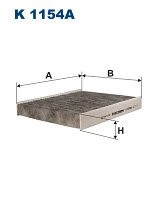 Filtre, air de l'habitacle FILTRON K 1154A