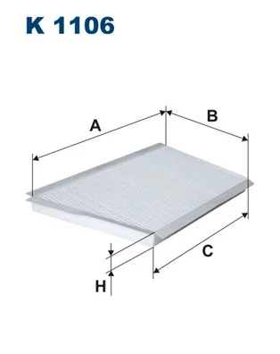 Filtre, air de l'habitacle FILTRON K 1106