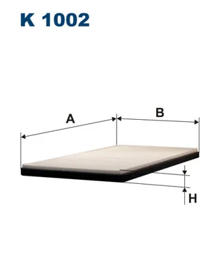 Filtre, air de l'habitacle FILTRON K 1002