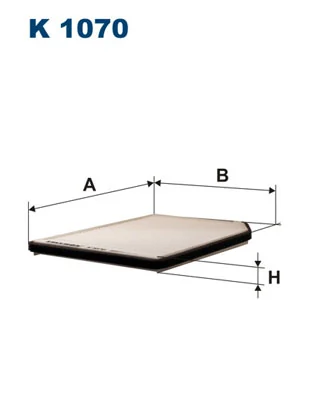 Filtre, air de l'habitacle FILTRON K 1070