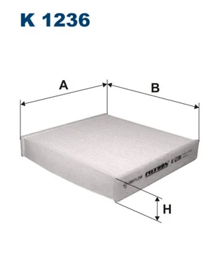 Filtre, air de l'habitacle FILTRON K 1236