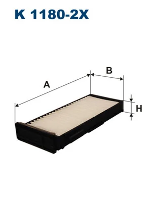 Filtre, air de l'habitacle FILTRON K 1180-2x