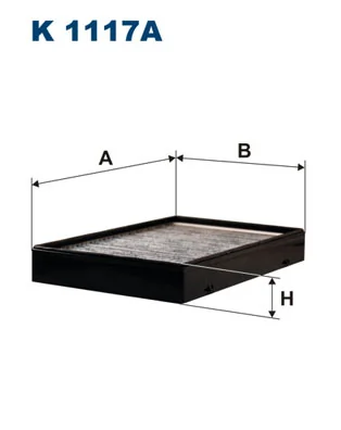 Filtre, air de l'habitacle FILTRON K 1117A