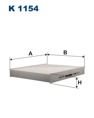 Filtre, air de l'habitacle FILTRON K 1154