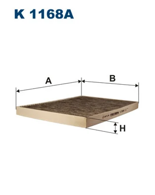 Filtre, air de l'habitacle FILTRON K 1168A