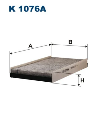 Filtre, air de l'habitacle FILTRON K 1076A