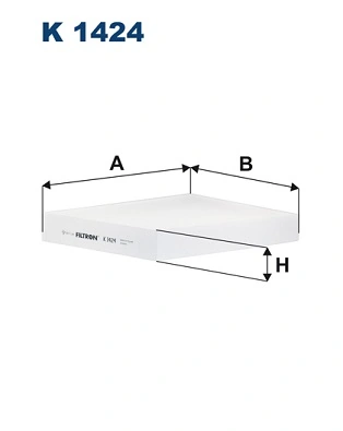 Filtre, air de l'habitacle FILTRON K 1424