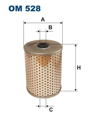 Filtre, système hydraulique de travail FILTRON OM 528