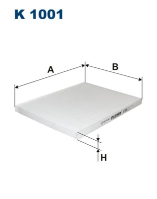 Filtre, air de l'habitacle FILTRON K 1001