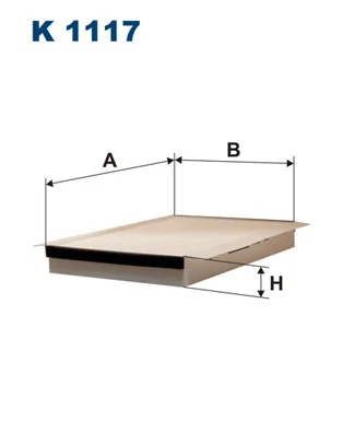 Filtre, air de l'habitacle FILTRON K 1117