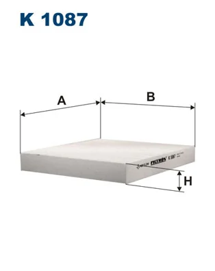 Filtre, air de l'habitacle FILTRON K 1087
