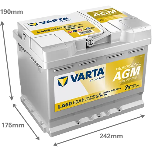 Batterie de démarrage VARTA 840060068K312