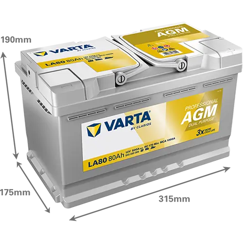 Batterie de démarrage VARTA 840080080K312