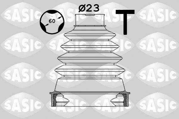 Jeu de joints-soufflets, arbre de commande SASIC 1904042