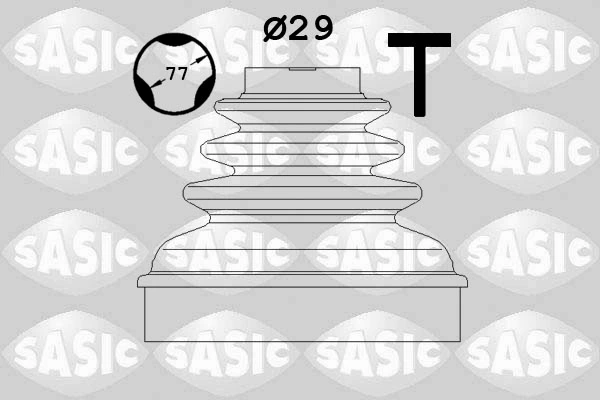 Jeu de joints-soufflets, arbre de commande SASIC 1900022