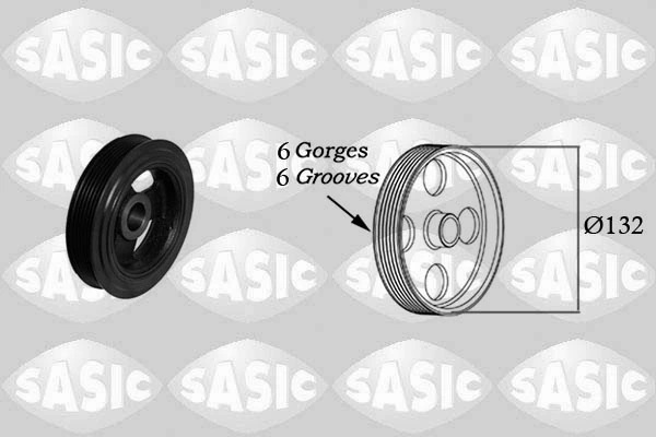 Poulie, vilebrequin SASIC 2156065