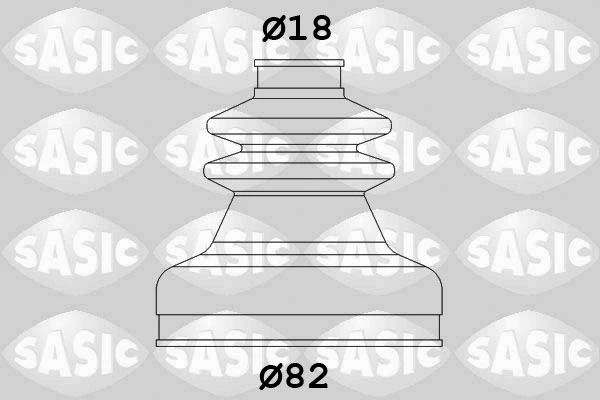 Jeu de joints-soufflets, arbre de commande SASIC 2873713