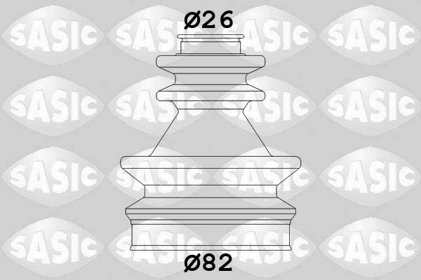 Jeu de joints-soufflets, arbre de commande SASIC 4003439