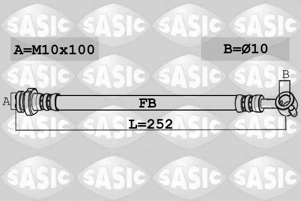 Flexible de frein SASIC 6606151