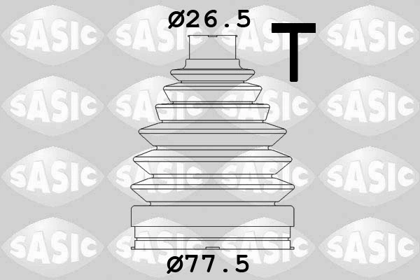 SASIC 1904038 — Пильовик FIAT SEDICI, RENAULT CLIO III, KANGOO / GRAND KANGOO II, 04-(вир-во SASIC)