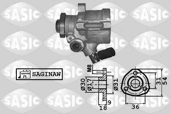 Pompe hydraulique, direction SASIC 7076039