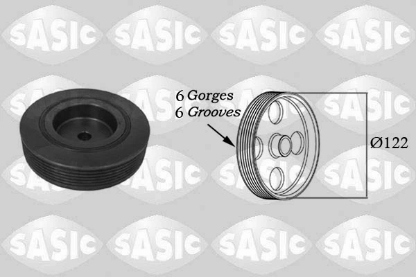 Poulie, vilebrequin SASIC 2154010
